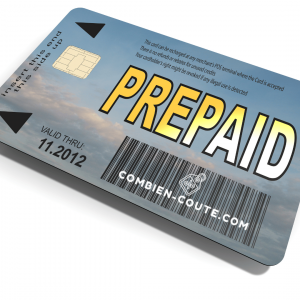 une carte prépayée